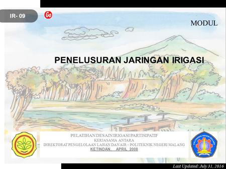 PENELUSURAN JARINGAN IRIGASI