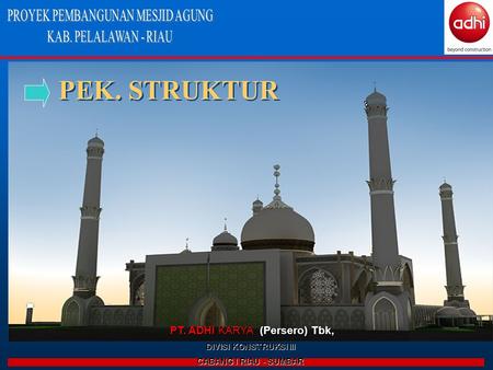 PEK. STRUKTUR PT. ADHI KARYA (Persero) Tbk,