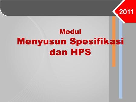 Modul Menyusun Spesifikasi dan HPS