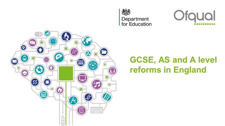 GCSE, AS and A level reforms in England l. Contents ■What is happening, when? ■Reformed GCSEs ■Reformed AS and A levels ■Changes to practical science.