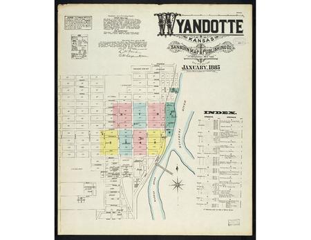 ------------- Image1 ------------- Field Data Identifier ksrl.kc.sm_wyando_1885_001 Title Wyandotte, Kansas : 1885 Description sheet number: 1 Name Sanborn.