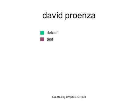 Created by BM|DESIGN|ER david proenza default test.