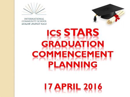 Dear ICS Parents and Facilitators, “We may be leaving ICS after a short while, gone tomorrow into a great future. But in whatever part we play, we will.