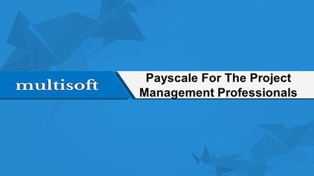 Payscale For The Project Management Professionals.