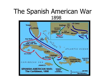 The Spanish American War 1898. Background: Spain losing overseas colonies Venezuela 1821 Simon Bolivar Argentina 1816 Jose De San Martin Mexico 1821.