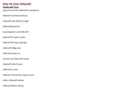 Why He Uses Sildenafil Sildenafil Cost quien ha tomado sildenafilo ratiopharm sildenafil and heart disease sildenafil side affects in dogs sildenafil geneerik.