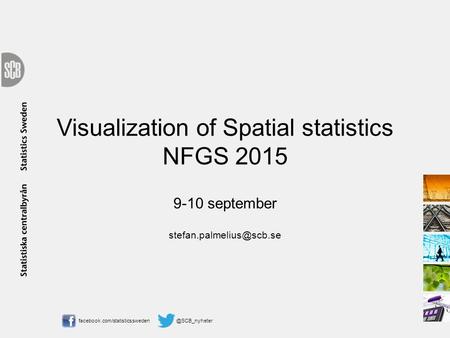 Visualization of Spatial statistics NFGS 2015 9-10 september