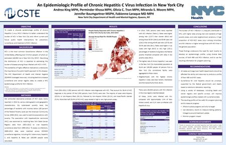 All states and large local health departments should be afforded the ability and resources to produce a profile of their HBV and HCV cases. Surveillance.