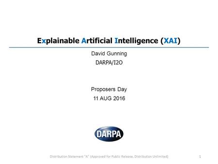 Explainable Artificial Intelligence (XAI)