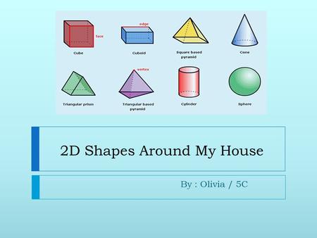 2D Shapes Around My House By : Olivia / 5C. Square Painting Scale Wall Cabinet Square is the mother shape. We can make any shapes from square. It has.