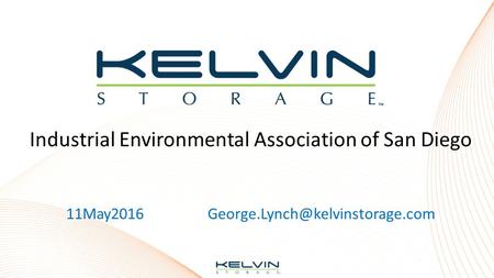 Industrial Environmental Association of San Diego 11May2016