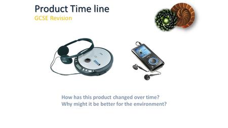 How has this product changed over time? Why might it be better for the environment? GCSE Revision Product Time line.