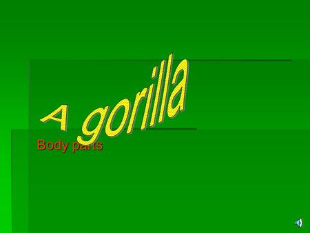 Body parts Adaptations- Behaviors  Sometimes gorillas often mimics other animals and people  Beats its chest  Screams  Cheers when the last day of.