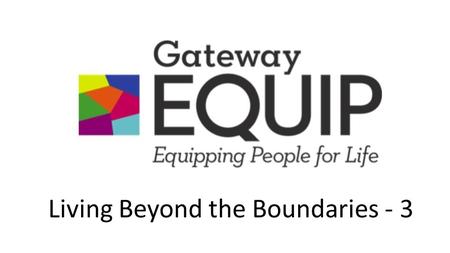 Living Beyond the Boundaries - 3. Those who Live Beyond the Boundaries of Public Opinion # 1 Carry a Burden to Fulfill Their Assignment.