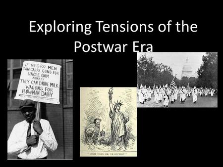 Exploring Tensions of the Postwar Era. Slide 1 The Start of the Red Scare Communism is an economic and political system where all property is owned by.