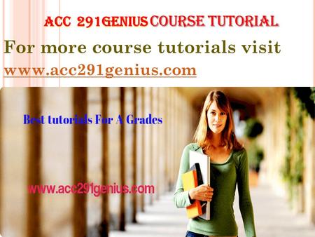 For more course tutorials visit