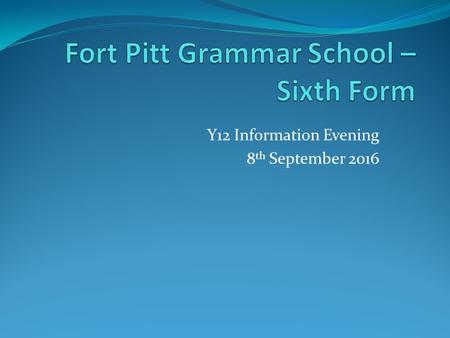 Y12 Information Evening 8 th September 2016. Aspirations … Oxbridge? Russell Group? Medicine? Veterinary Science? Entrepreneur? Author? Journalist? Criminologist?