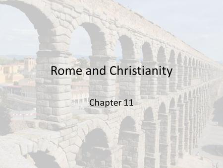 Rome and Christianity Chapter 11. 1. Who was Cicero and what did he do? He was a philosopher and orator (public speaker) He wanted to end chaos in Rome.