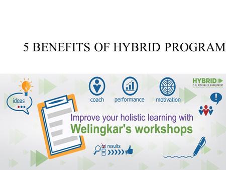 5 BENEFITS OF HYBRID PROGRAMS.  By making information and knowledge accessible, the World Wide Web has revolutionized the way.