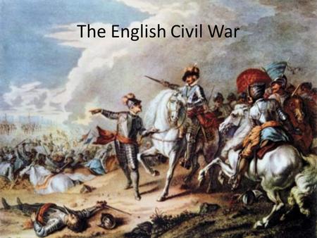 The English Civil War. In 1603, Elizabeth I died without children. The throne of England passed to her cousin James, who was already King of Scotland.