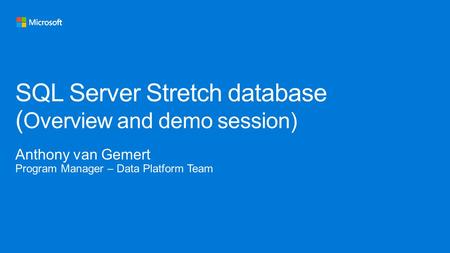 Customer pulse Why Stretch? How Stretch works? Core Stretch scenarios Demo QA.