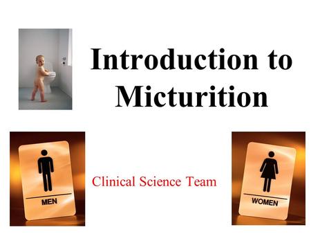 Introduction to Micturition Clinical Science Team.