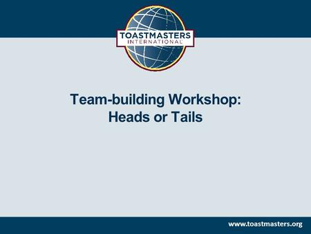 Team-building Workshop: Heads or Tails.