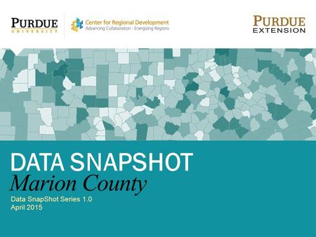 Data SnapShot Series 1.0 April 2015 DATA SNAPSHOT Marion County.