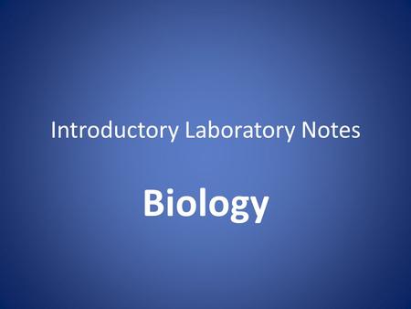 Introductory Laboratory Notes Biology. Quantitative Vs. Qualitative Qualititative: – A description of data without numbers Quantitative: – Numerical data.