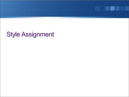 Style Assignment. Description  Genre: Educational Speech Your intention in this genre of speech is usually to make your audience aware of relevant information.