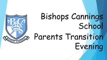 Bishops Cannings School Parents Transition Evening.