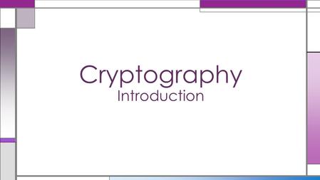 Cryptography Introduction. Definition Origin Objectives Terminologies References Agenda.