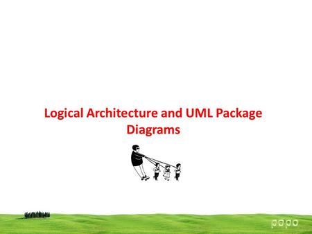 Logical Architecture and UML Package Diagrams. The logical architecture is the large-scale organization of the software classes into packages, subsystems,