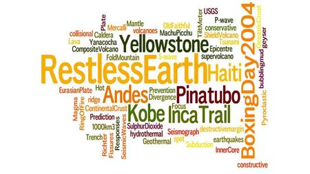 Key Question=What are plate boundaries and the resulting hazards? By the end of the lesson you will need to be able to:- Name and the describe the layers.