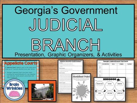 Presentation, Graphic Organizers, & Activities Georgia’s Government.