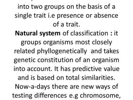 LECTURE 5: Introduction to the principles of plant taxonomy a.Definition of plant taxonomy Taxonomy can be defined as a study aimed at producing a system.