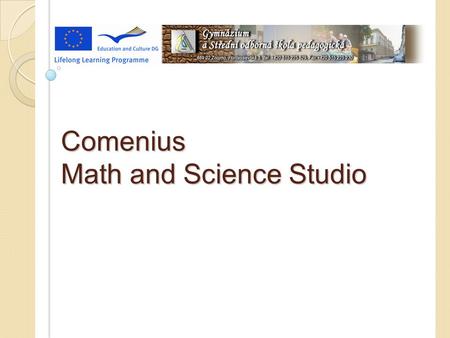 Eating Habits Comenius Math and Science Studio. Eating Habits Eating Habits Eating Habits.