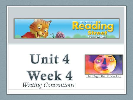 Writing Conventions The Night the Moon Fell. Writing Conventions The Night the Moon Fell.