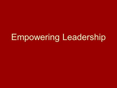 Empowering Leadership. Intro/Bio This class is UNCLASSIFIED in its entirety—you can take these principles with you anywhere.