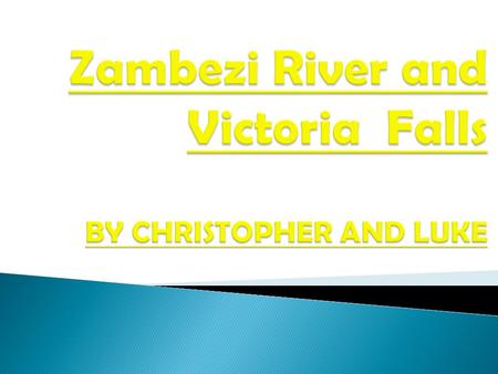 This is the beautiful Zambezi River! This is the amazing Victoria Falls!