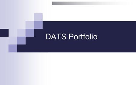 DATS Portfolio. PARTNERS & Solutions END TO END DATA CENTER SOLUTIONS Building a robust, resilient IT infrastructure. Lenovo System x combines unbeatable.