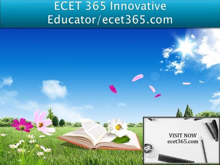 ECET 365 Entire Course (All Labs and Quizzes) (Devry) For more course tutorials visit  ECET 365 Lab 1 Using the Serial Communication Interface.