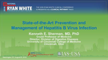 Kenneth E. Sherman, MD, PhD Gould Professor of Medicine Director, Division of Digestive Diseases University of Cincinnati College of Medicine Cincinnati,