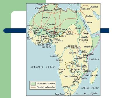 1800’s in Nigeria Usuman dan Fodio was the Muslim leader of the Fulani Called for a JIHAD - a holy war to clean out NON MUSLIMS ALL AFRICANS IN THE AREA.