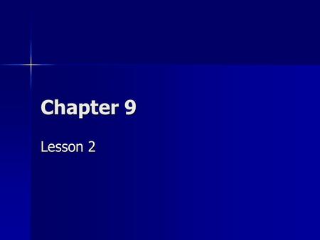 Chapter 9 Lesson 2. Did You Know When painful feelings become unbearable, some people may try drastic, self-destructive measures to escape their pain.