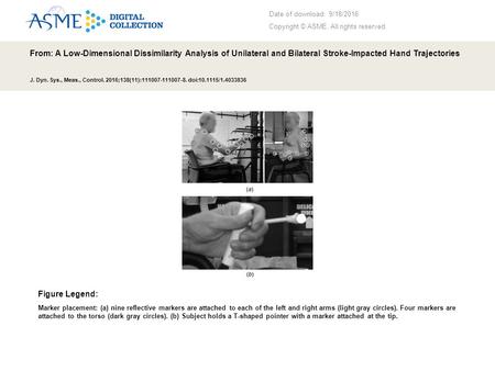 Date of download: 9/18/2016 Copyright © ASME. All rights reserved. From: A Low-Dimensional Dissimilarity Analysis of Unilateral and Bilateral Stroke-Impacted.