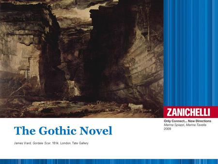 The Gothic Novel James Ward, Gordale Scar, 1814, London, Tate Gallery.