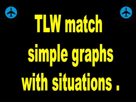 Graphs... Can describe real situations. Show relationships between two variables.