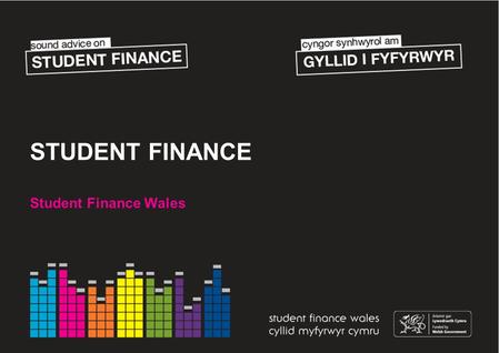 STUDENT FINANCE Student Finance Wales. SESSION CONTENTS Section 1 - The Student Finance Package Section 2 – Student Loan Repayment Section 3 – Applications.