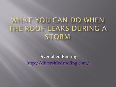 Diversified Roofing